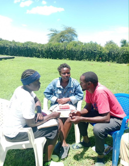 Training of young people at Camp Jabez for the upcoming Nakuru Mission.